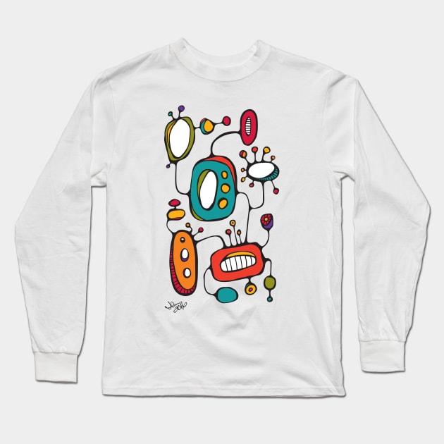 Retro Tech Long Sleeve T-Shirt by ghennah